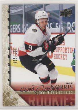 2020-21 Upper Deck Extended Series - 2005-06 Upper Deck Tribute - Exclusives #T-92 - Young Guns - Josh Norris /100