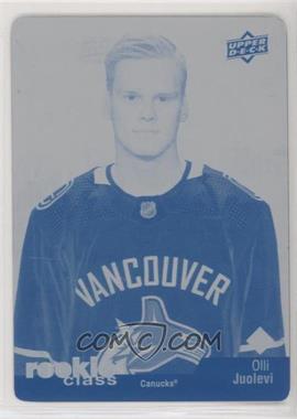 2020-21 Upper Deck Extended Series - Rookie Class SE - Printing Plate Cyan #RC-34 - Olli Juolevi /1