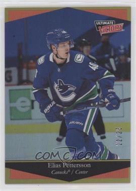 2020-21 Upper Deck Extended Series - Ultimate Victory - Gold #UV-6 - Elias Pettersson /25