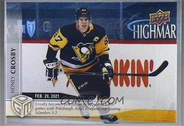 2020-21 Upper Deck Game Dated Moments - [Base] #17 - February - (Feb. 20, 2021) - Sidney Crosby Becomes 1st Player to Skate in 1000 Games with Penguins /499