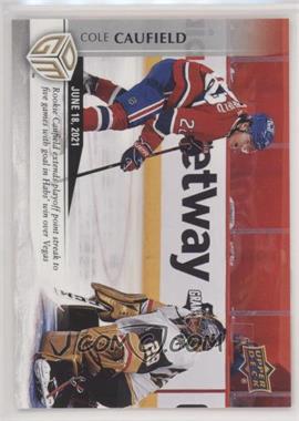 2020-21 Upper Deck Game Dated Moments - [Base] #70 - Playoffs - (Jun. 18, 2021) – Rookie Cole Caufield Extends Playoff Point Streak to Five Games with Goal in Canadiens Win Over Vegas /499