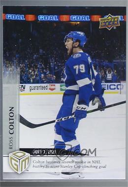 2020-21 Upper Deck Game Dated Moments - [Base] #80 - Playoffs - (Jul. 7, 2021) – Ross Colton Becomes Seventh Rookie in NHL History to Score Stanley Cup-Clinching Goal /499