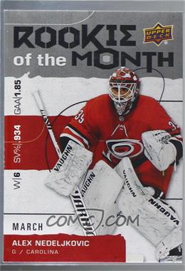 2020-21 Upper Deck Game Dated Moments - Rookie of the Month Achievements #R-3 - March - Alex Nedeljkovic /499