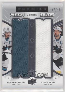 2020-21 Upper Deck Premier - Mega Jersey Duos #PM2-CH - Logan Couture, Tomas Hertl /49