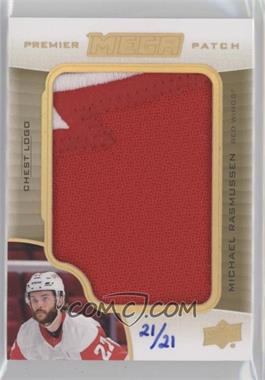 2020-21 Upper Deck Premier - Mega Patch Jumbo Relics - Chest Logo #PMP-MR - Michael Rasmussen /21