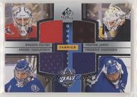 Braden Holtby, Tristan Jarry, Andrei Vasilevskiy, Frederik Andersen