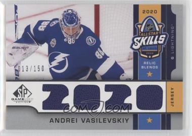 2020-21 Upper Deck SP Game Used - 2020 NHL All-Star Skills Relic Blends #ASB-AV - Andrei Vasilevskiy /150