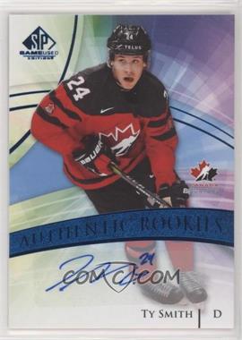 2020-21 Upper Deck SP Game Used - [Base] - Blue Autographs #119 - Authentic Rookies Team Canada - Ty Smith