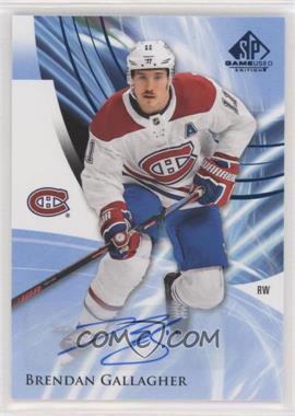 2020-21 Upper Deck SP Game Used - [Base] - Blue Autographs #28 - Brendan Gallagher