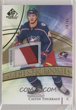 2020-21 Upper Deck SP Game Used - [Base] - Gold Patch #168 - Authentic Rookies - Calvin Thurkauf /65