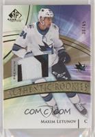 Authentic Rookies - Maxim Letunov #/65