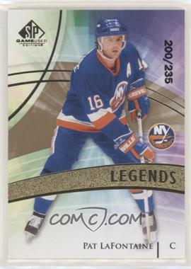 2020-21 Upper Deck SP Game Used - [Base] - Golden Burst #107 - Legends - Pat LaFontaine /235