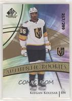 Authentic Rookies - Keegan Kolesar #/299