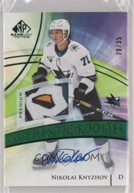2020-21 Upper Deck SP Game Used - [Base] - Green Auto Patch #128 - Authentic Rookies - Nikolai Knyzhov /35