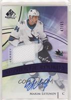 Authentic Rookies - Maxim Letunov #/65