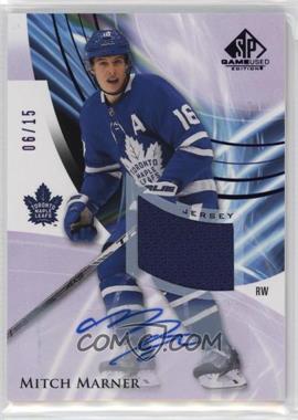 2020-21 Upper Deck SP Game Used - [Base] - Purple Auto Jersey #46 - Mitch Marner /15