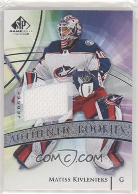2020-21 Upper Deck SP Game Used - [Base] - Silver Jersey #131 - Authentic Rookies - Matiss Kivlenieks