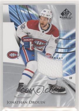 2020-21 Upper Deck SP Game Used - [Base] - Silver Jersey #89 - Jonathan Drouin