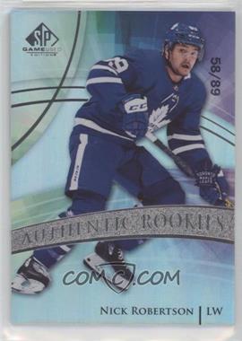 2020-21 Upper Deck SP Game Used - [Base] #155 - Authentic Rookies - Nick Robertson /89