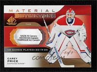 Carey Price (Uncorrected Error: Keith Kinkaid Pictured) #/1