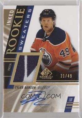 2020-21 Upper Deck SP Game Used - Rookie Sweaters - Inked Patch #RS-TB - Tyler Benson /49