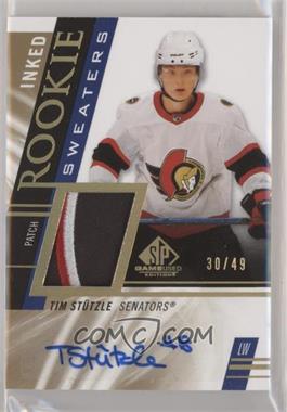 2020-21 Upper Deck SP Game Used - Rookie Sweaters - Inked Patch #RS-TS - Tim Stutzle /49