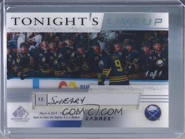 2020-21 Upper Deck SP Game Used - Tonight's Lineup #TL-BUF.CS - Conor Sheary (3/4/19)