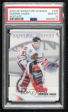 2020-21 Upper Deck SP Signature Edition Legends - [Base] - Acetate #436 - All-Time Future Watch - Dominik Hasek [PSA 10 GEM MT]