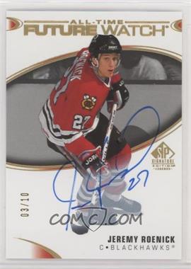 2020-21 Upper Deck SP Signature Edition Legends - [Base] - Black #401 - All-Time Future Watch Autos - Jeremy Roenick /10