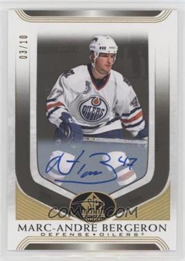 2020-21 Upper Deck SP Signature Edition Legends - [Base] - Black #56 - Marc-Andre Bergeron /10