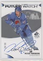 All-Time Future Watch Autos - Peter Forsberg #/99