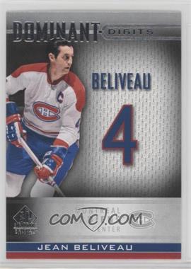 2020-21 Upper Deck SP Signature Edition Legends - Dominant Digits #DD-49 - Jean Beliveau