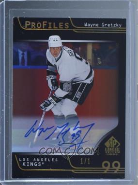 2020-21 Upper Deck SP Signature Edition Legends - Profiles - Black Autograph Achievement #P-46 - Wayne Gretzky /1