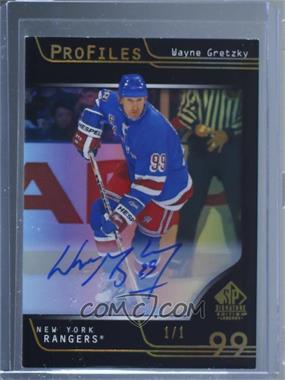 2020-21 Upper Deck SP Signature Edition Legends - Profiles - Black Autograph Achievement #P-48 - Wayne Gretzky /1