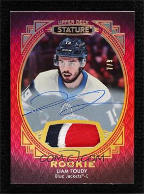 2020-21 Upper Deck Stature - [Base] - Portrait Variant Red Auto Patch #155 - Rookies - Liam Foudy /9