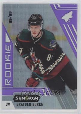 2020-21 Upper Deck Synergy - [Base] - Purple #100 - Rookie - Brayden Burke /65