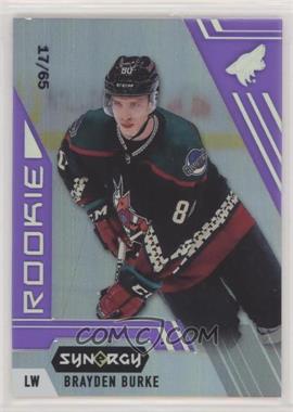 2020-21 Upper Deck Synergy - [Base] - Purple #100 - Rookie - Brayden Burke /65