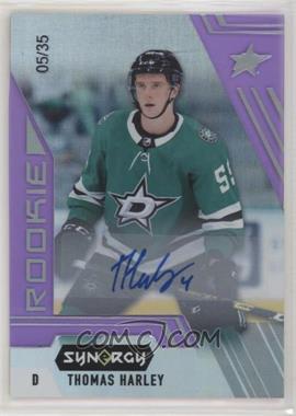 2020-21 Upper Deck Synergy - [Base] - Purple #101 - Rookie Auto - Thomas Harley /35