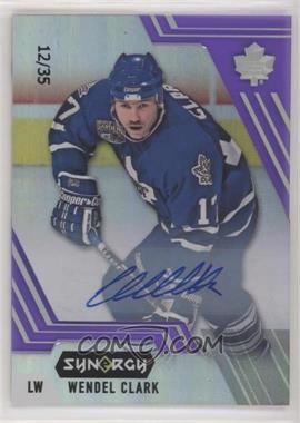 2020-21 Upper Deck Synergy - [Base] - Purple #61 - Legend Auto - Wendel Clark /35