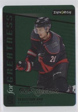 2020-21 Upper Deck Synergy - Cast for Greatness - Green Achievements #CG-14 - Sebastian Aho /50