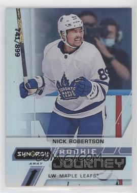 2020-21 Upper Deck Synergy - Rookie Journey - Away #RJ-NR - Nick Robertson /899