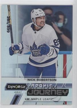 2020-21 Upper Deck Synergy - Rookie Journey - Away #RJ-NR - Nick Robertson /899
