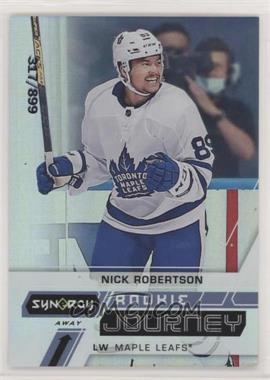 2020-21 Upper Deck Synergy - Rookie Journey - Away #RJ-NR - Nick Robertson /899