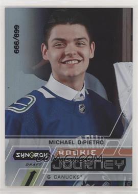 2020-21 Upper Deck Synergy - Rookie Journey - Draft #RJ-MD - Michael DiPietro /999