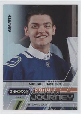 2020-21 Upper Deck Synergy - Rookie Journey - Draft #RJ-MD - Michael DiPietro /999