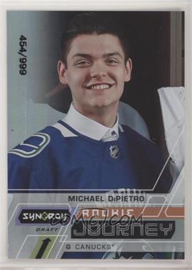 2020-21 Upper Deck Synergy - Rookie Journey - Draft #RJ-MD - Michael DiPietro /999