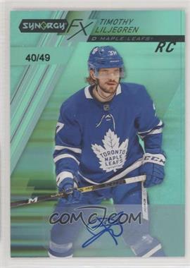 2020-21 Upper Deck Synergy - Synergy FX Rookies - Green #FXR-TL - Auto Tier 2 - Timothy Liljegren /49