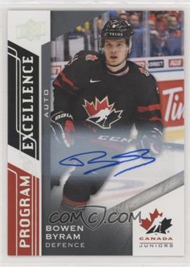 2020-21 Upper Deck Team Canada Juniors - [Base] - Autos #108 - Program of Excellence - Bowen Byram