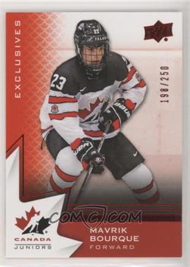 2020-21 Upper Deck Team Canada Juniors - [Base] - Exclusives #12 - Hlinka - Mavrik Bourque /250