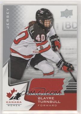 2020-21 Upper Deck Team Canada Juniors - [Base] - Jerseys #52 - Women's WC - Blayre Turnbull